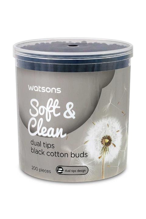 Watsons Dual Tips Black Cotton Buds 200s 4894532379309