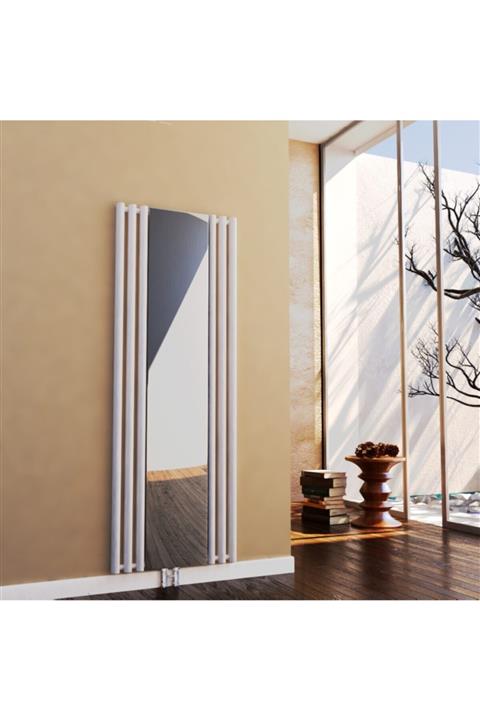 nixrad Zeus 1600/520 Aynalı Dekoratif Beyaz Çelik 2 2 Dizayn Radyatör