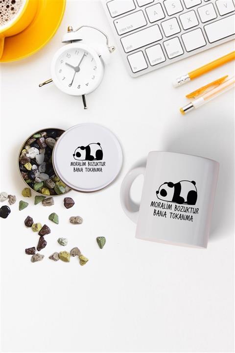 meadgo Moralsiz Panda Kupa Bardak Ve Çikolata Seti
