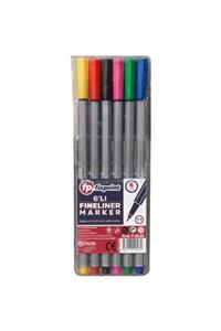 FixPoint P-0230 Fineliner Keçeli Kalem 6 Renk