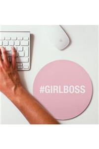 Hediyesepeti Girlboss Hashtag Tasarımlı Hediye Mousepad - Mouse pad - Fare Altlığı