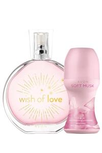 AVON Wish Of Love Edt 50 ml  Kadın Parfüm Seti 5055550006182