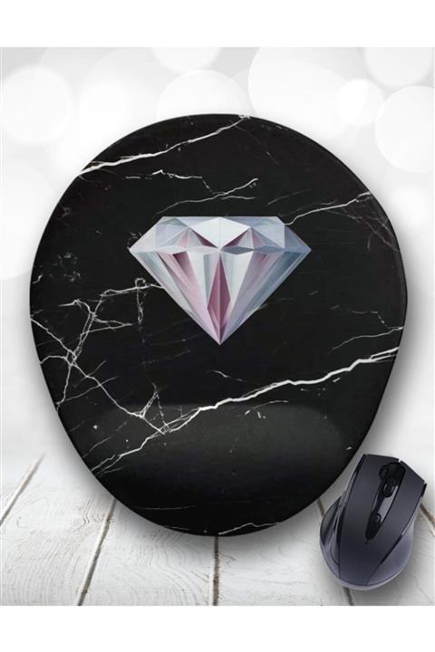 Atölye Çizgi Diamond Pırlanta Bilek Destekli Mouse Pad