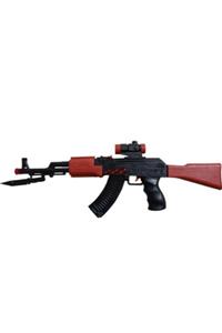 Brother Toys Pilli Sesli Işıklı Ak-47 Oyuncak Silah Titreşimli Oyuncak Keleş