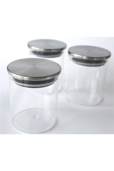 MİEN Cam Baharatlık Mini Saklama Kabı 8 Adet