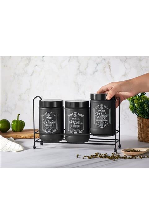 LAST STATİON Paris Mat Boyalı 3'lü Baharat Takımı