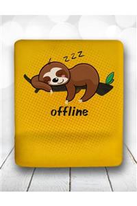 Atölye Çizgi Tembel Hayvan Offline Mouse Pad