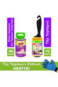 Scotch Brite Scotch-brite Tüy Toplayıcı Rulo - 56 Yaprak + 48 Yaprak Ext. Tüy Top. + Tüy Top. Eldiven Hediye