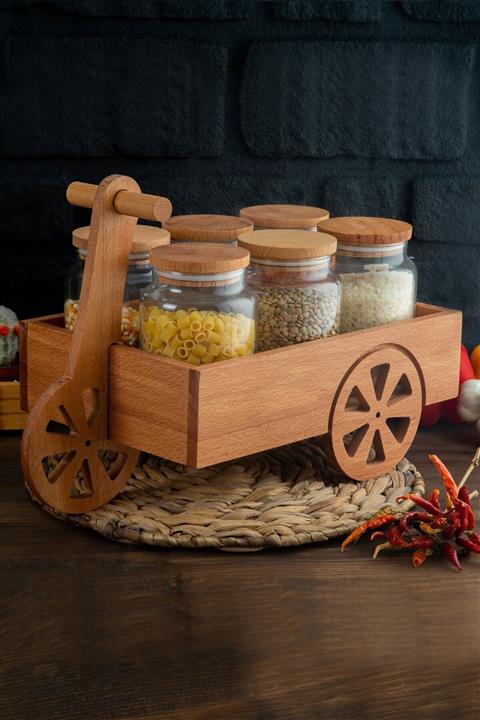 JOY KİTCHEN 6'lı Mobilet Baharatlık Kavanoz Seti