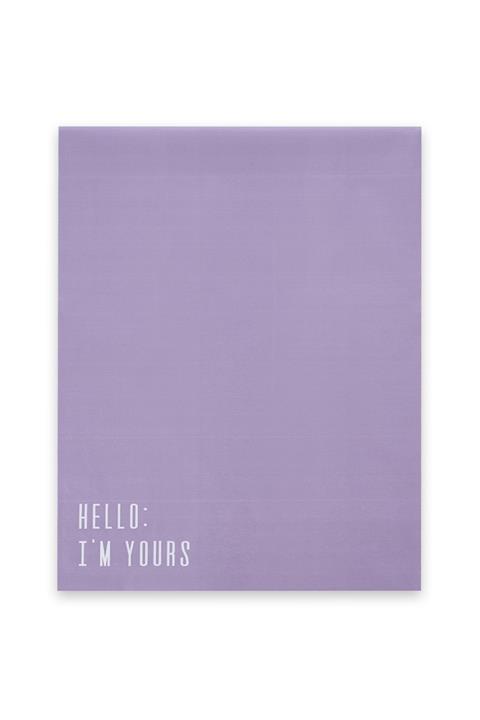 House Of Pack Renkli Kargo Poşeti - 30*38 Cm - Lila - 100 Adet - 'hello I'm Yours' Baskılı