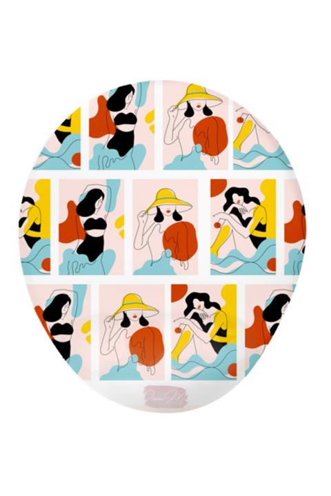 MiniPera Minimalist Çizimler Baskılı Bilek Destekli Mouse Pad