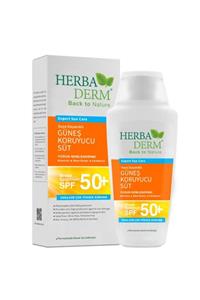 Herbaderm Çok Yüksek Koruma Suya Dayanıklı Güneş Sütü 50+ SPF 150 ml