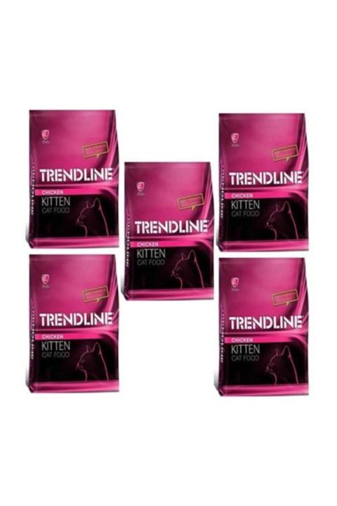 Trendline Kitten Tavuklu Yavru Kedi Maması 1 kg X 5 adet