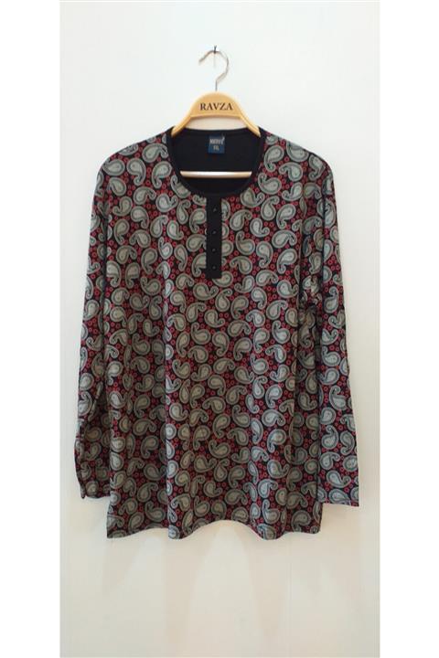 Ravza giyim Şal Desen Anne Şık Buluz