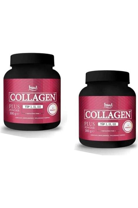 Hud Collagen Plus Toz Kolajen Powder- Hidrolize Kollajen Tip Kollajen Toz Içecek 2 Adet