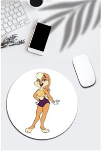 pixolog Lola Bunny Baskılı Yuvarlak Mouse Pad 569