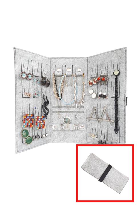 Brand Guard Katlanabilir Seyahat Takı Ve Mücevher Çantası Rulo