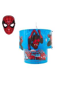Mashotrend Lisanslı 3d Spiderman Sihirli Tavan Sarkıtı + Spiderman Maske - Çocuk Avize - Örümcek Adam Sarkıt