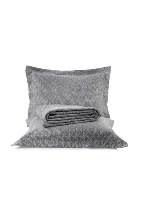 Schafer Norma Yatak Örtüsü 3 Parça Gri