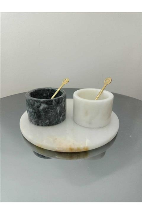 MNS Mermer Baharatlık Seti