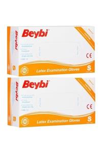 Beybi Muayene Eldiven Small Pudralı Lateks 100lü Paket 2 Paket