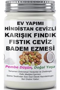 SPANA Hindistan Cevizli Karışık Fındık Fıstık Ceviz Badem Ezmesi Ev Yapımı Katkısız 330gr