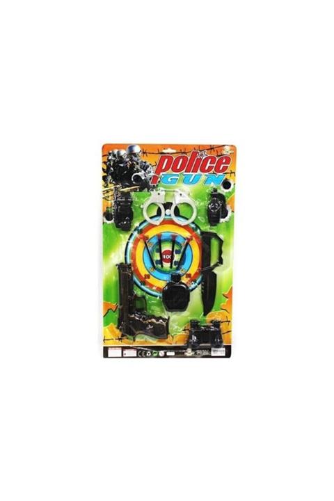 KETSAN OYUNCAK Mega Oyuncak Polis Seti 11 Parça Ok Atan Kelepçeli