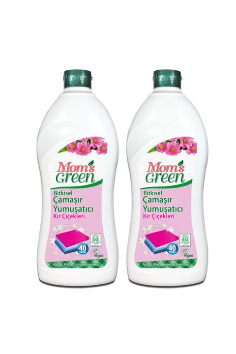 Mom's Green 2'li Set Bitkisel Çamaşır Yumuşatıcı Kır Çiçekleri 80 Yıkama
