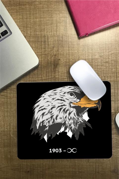 Tünel Reklam Kara Kartal Baskılı Kaydırmaz Tabanlı Mousepad
