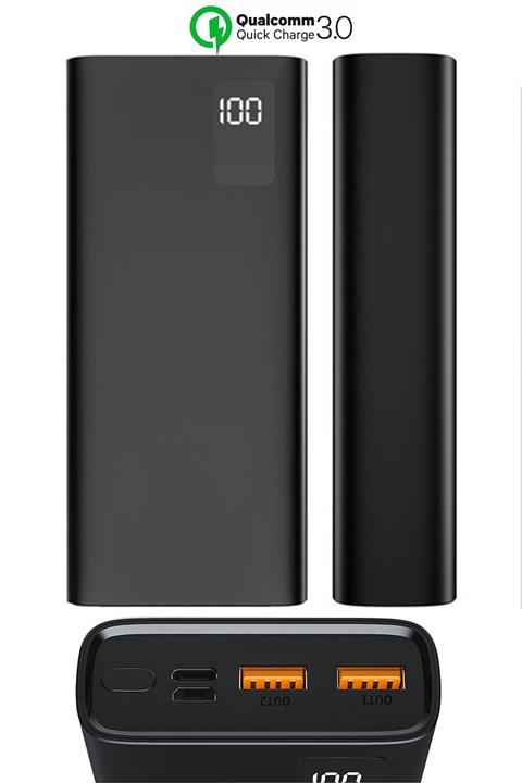 TEKNOHANE 20000 Mah Qualcomm 18w Pd 3.0 Dijital Göstergeli 4 Çıkışlı Hızlı Şarj Power Bank