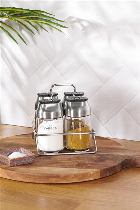 Karaca Dimple Steel 5 Parça Baharat Takımı