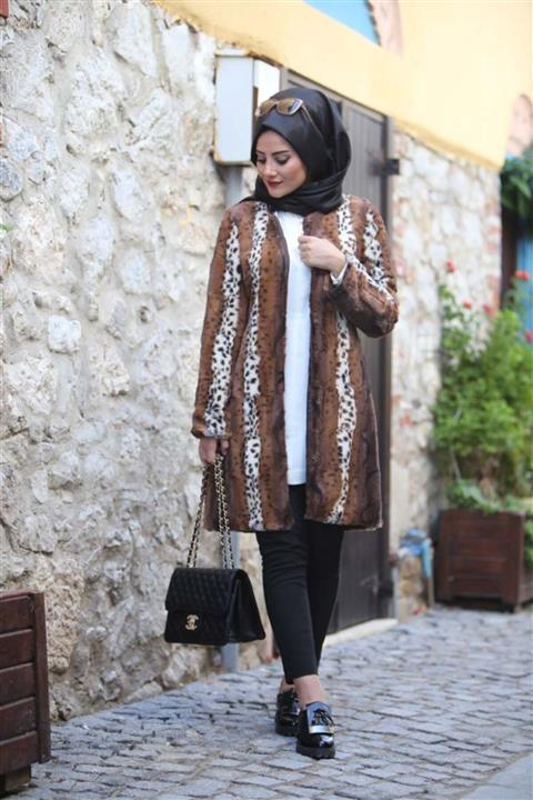 SEDA TİRYAKİ Kadın Kahverengi Eliza Ceket