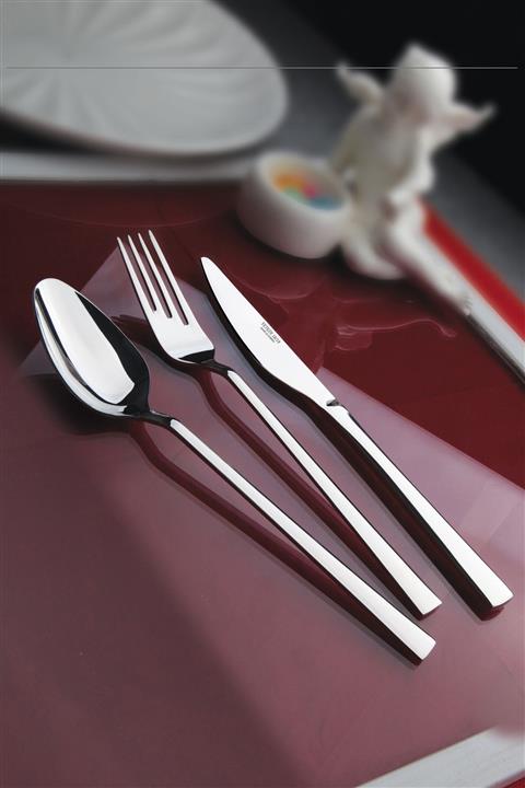 Yetkin Lara 12 Adet Yemek Çatalı Saten 104LSYC