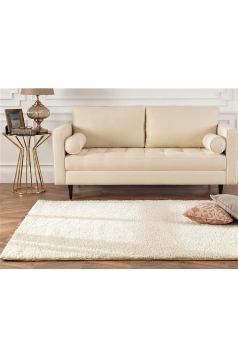Madame Coco Adrien Shaggy Halı - Kemik - 160x230 Cm