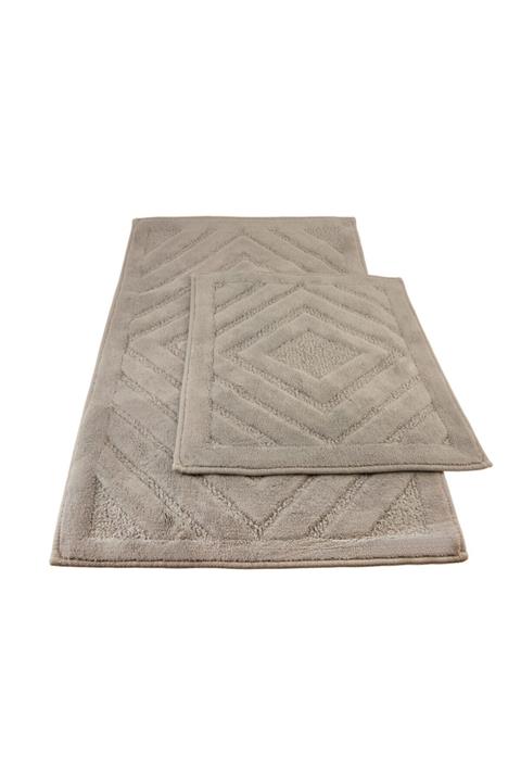 Karaca Home Amelia Gri 2li Pamuk Banyo Paspası