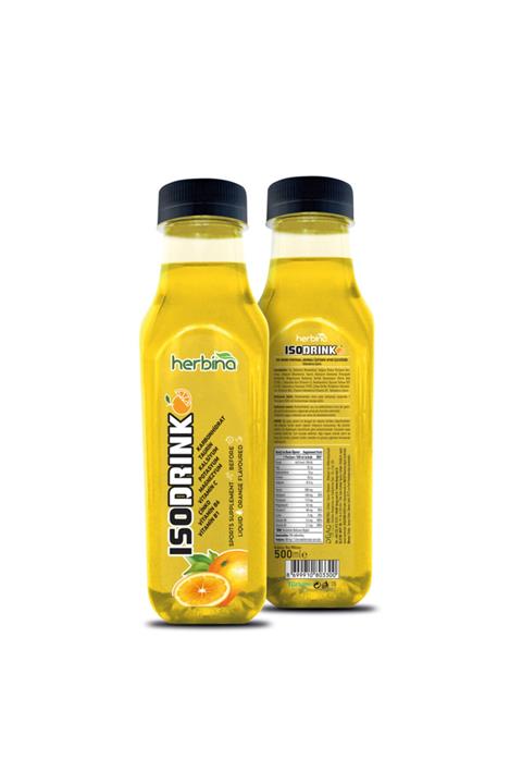 Herbina Izotonik Spor Içeceği 500 ml Portakal Aromalı 24 Adet