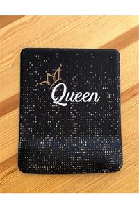 Atölye Çizgi Queen Kraliçe Siyah Gold Bilek Destekli Mouse Pad