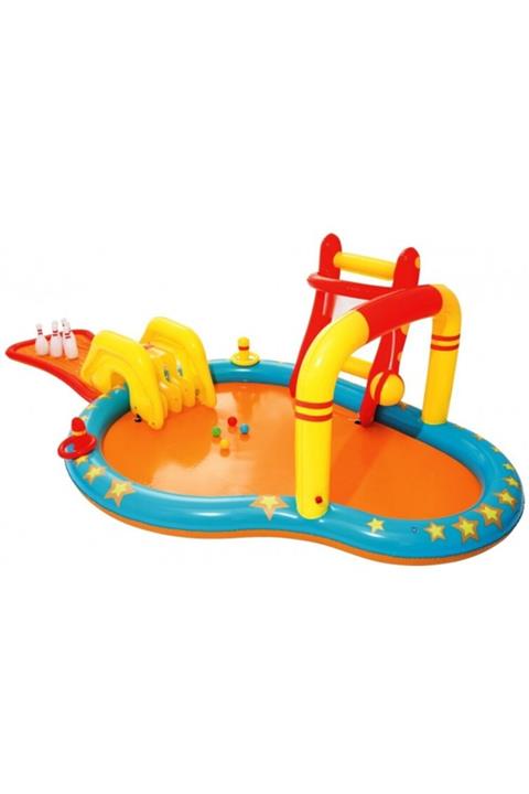 BESTWAY Aquapark Kaydıraklı Bowling Oyuncaklı Şişme Havuz + Mini