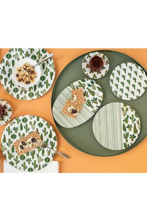 Porland Kaktüs 36 Parça 6 Kişilik Kahvaltı Takımı