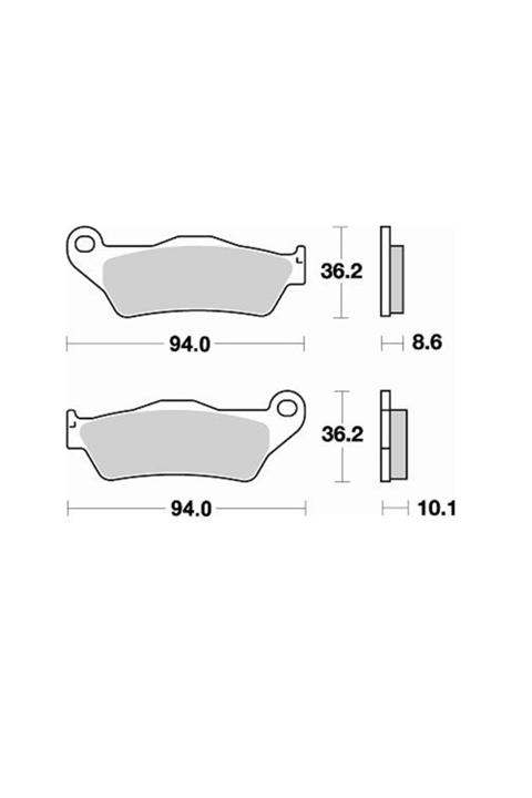 Braking Bmw S 100 Xr 15-19 Arka Fren Balatası Sinterli