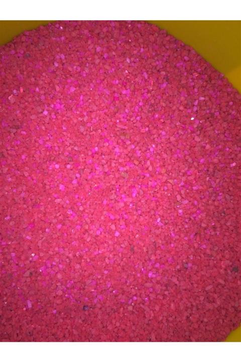 Badem Akvaryum Renkli Kum Pembe Dekoratif Kum Renkli 1 Kg