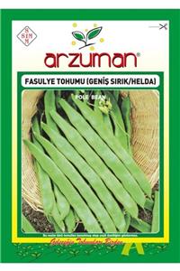 GüçlüTedarik Geniş (helda Tipi) Sırık Fasülye Tohumu 100 Tohum 50 Gram