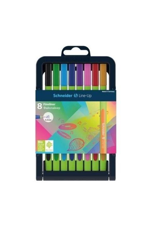 SCHNEIDER Link-ıt Bio-plastik Fineliner 0.4 Mm. 8 Renk Tam Boy