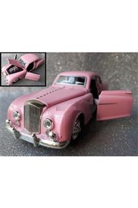 Diecast Models Metal Klasik Araba Açılan Kapılar Diecast Büyük Nostalji Çekbırak Pembe