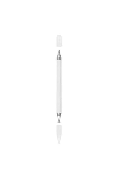 TahTicMer Apple Ipad Air 2 Dokunmatik 2 In 1 Kalem S Pen Stylus Beyaz