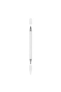 TahTicMer Apple Ipad Air 2 Dokunmatik 2 In 1 Kalem S Pen Stylus Beyaz