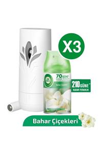 Air Wick Bahar Çiçekleri Freshmatic Oda Kokusu Makine + 3x250 Ml Yedek 210 Gün Etkili