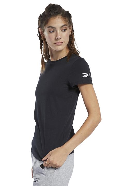 Reebok Logo Tee Kadın Siyah Koşu Tişörtü FQ6641