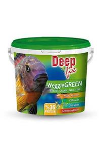 Deep Fix Bitkisel Granül Balık Yemi 100 Gr Weggie Green