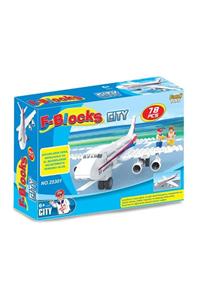 Furkan Toys F Blocks City Seti 78 Parça Lego Uçak